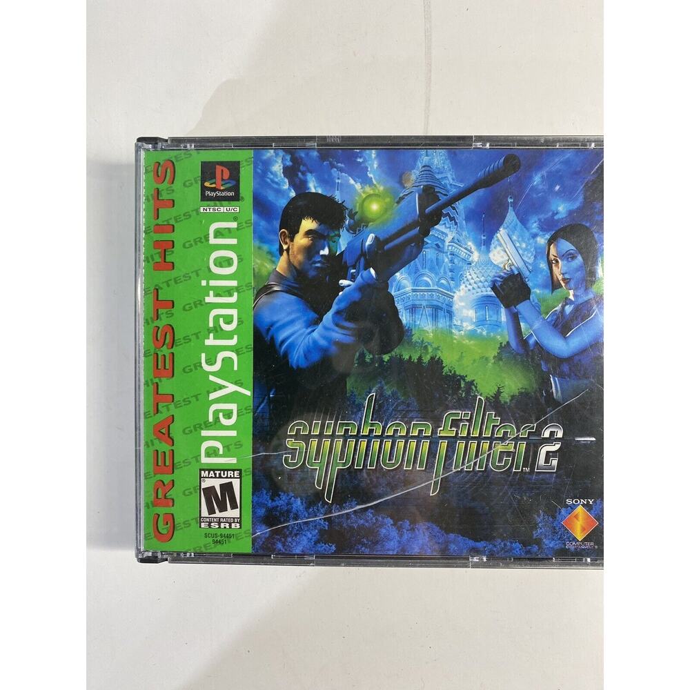 Syphon Filter 2 (Sony PlayStation 1, 2000) Espionage Shooter PlayStation Game